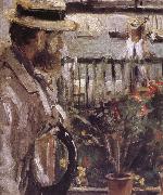 Berthe Morisot, Detail of  The man at the Huaiter Island